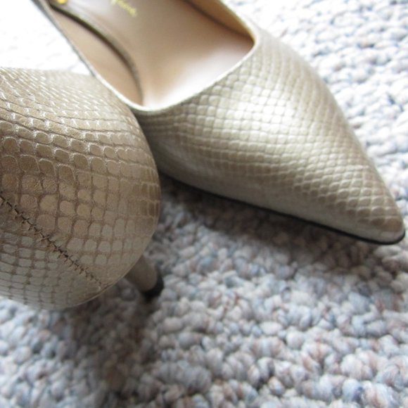 Cole Haan Fiona Sand Embossed Snake Low Air Heels - Picture 8 of 13